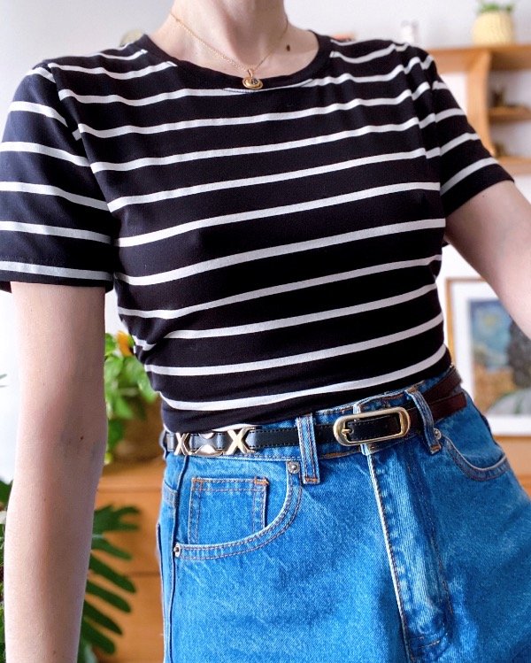 Producto - Remera Rayas Negra