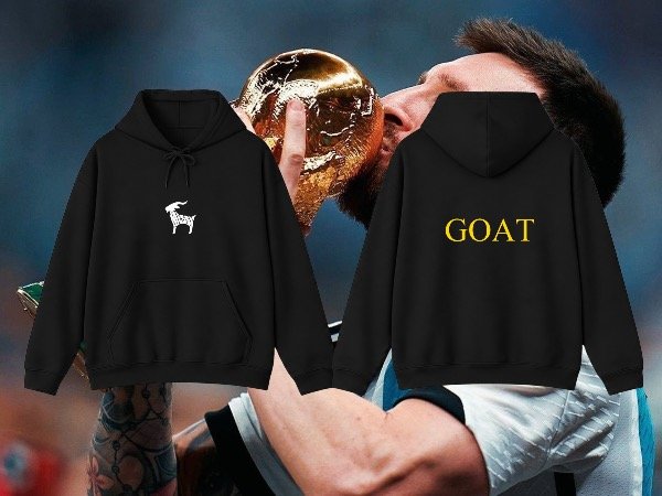 Producto - Buzo Goat blanco y dorado