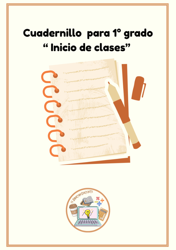 Producto - Cuadernillo de inicio de clases - Primer grado