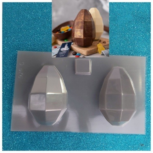 Producto - Placa de acetato huevo diamante con base