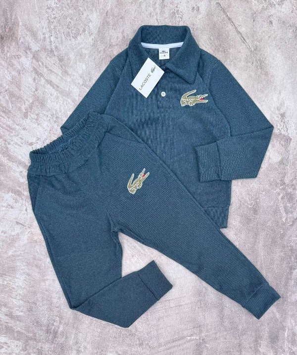 Producto - CONJUNTO LACOSTE AZUL (CHOMBA + PANTALÓN)