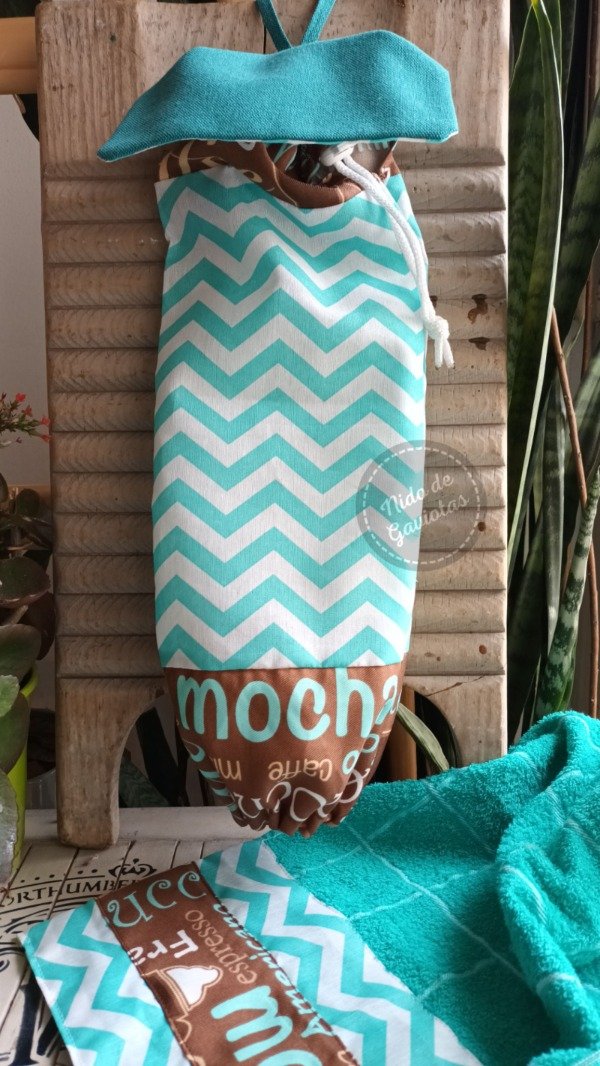 Producto - BOLSA PORTA BOLSAS "MOCCA TURQUESA"