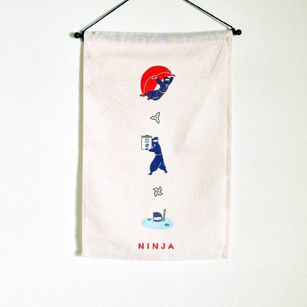 Producto - Tapiz de tela Ninja