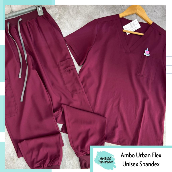 Producto - Ambo Urban Flex - Uva (cuello v)