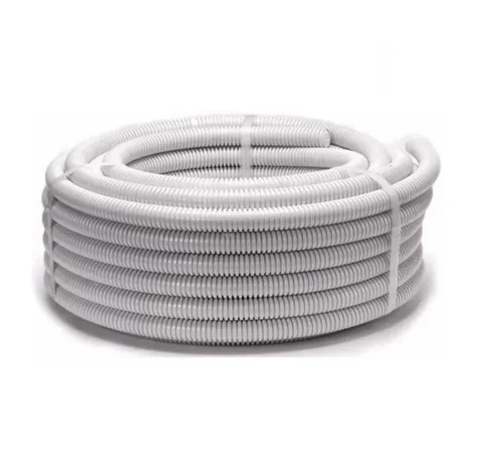 Producto - Rollo caño corrugado 25mts 3/4 bco.