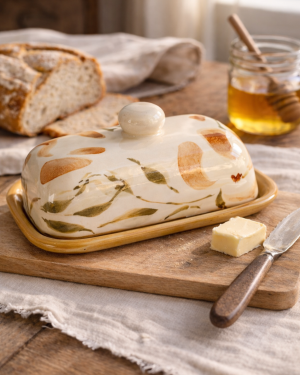 Producto - Mantequera con tapa amarilla