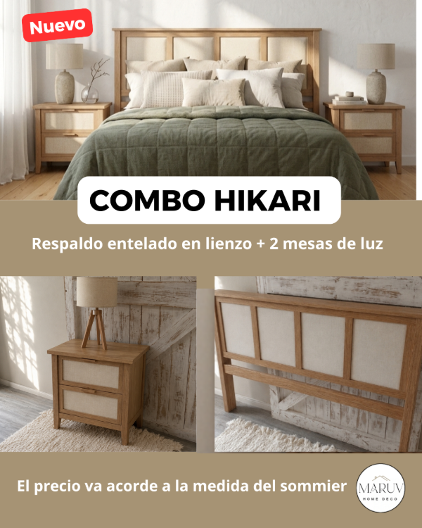 Producto - COMBO DORMITORIO HIKARI