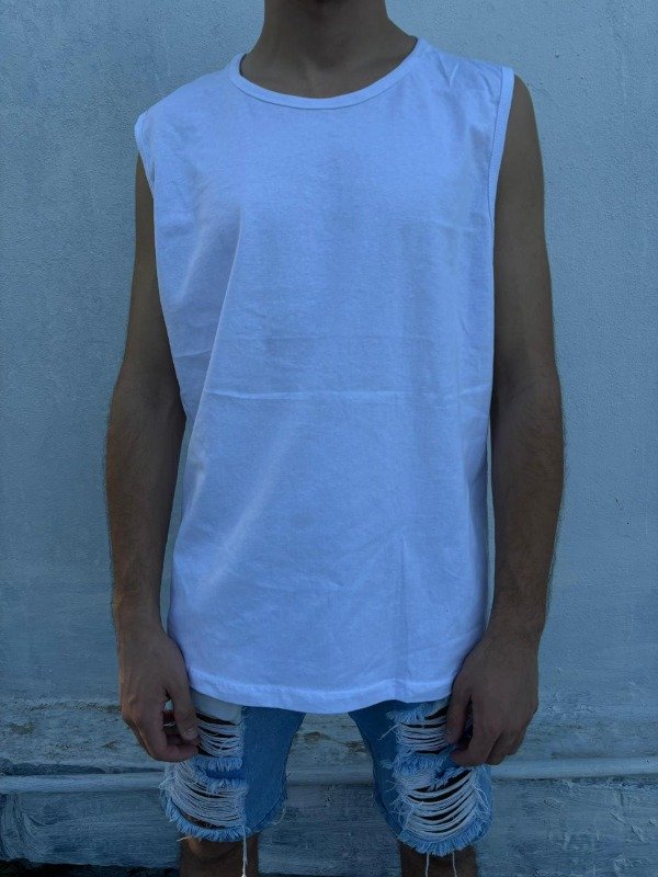 Producto - musculosa de algodon blanca