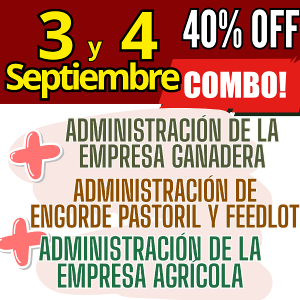 Producto - COMBO 3 CURSOS: Admin Ganadera + Engorde Pastoril y Feedlot + Admin Agrícola - 0