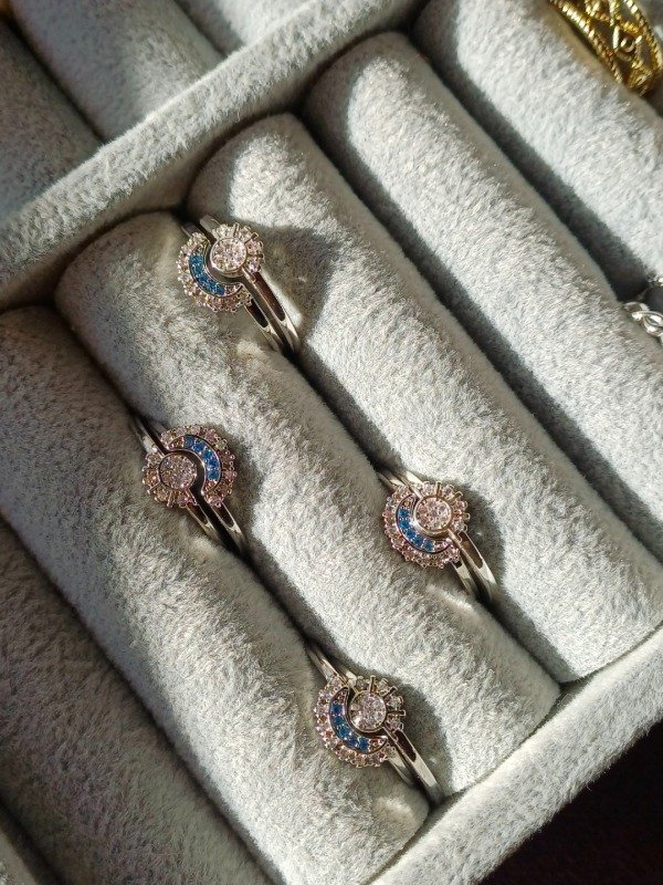 Producto - Anillo sol y luna (plateados)