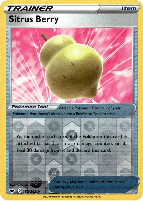 Producto - Sitrus Berry - 182/202 - Sword and Shield - Reverse Holo