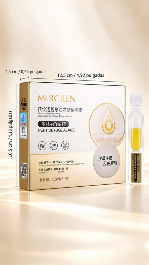 Producto - ESENCIA FACIAL CON PEPTIDOS Y ESCUALANO - 10 AMPOLLAS DE 1,5 ML - 8