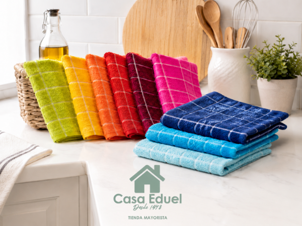 Producto - Docena repasador Marquez toalla cuadros