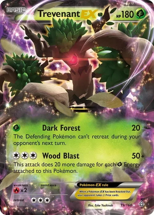 Producto - Trevenant EX - 19/160 - Primal Clash - Holo