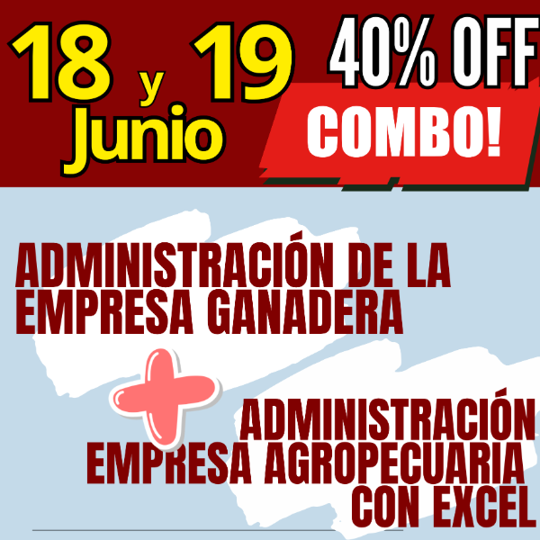 Producto - COMBO 2 CURSOS: Administración Ganadera + Gestión Agropecuaria con Excel