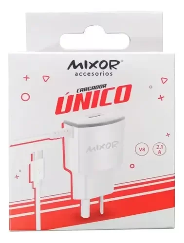 Producto - Cargador De Pared Mixor Unico Micro Usb 2.1a