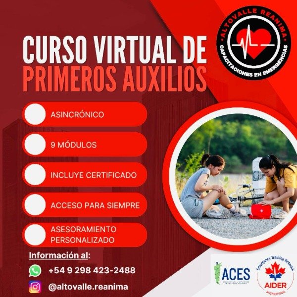 Producto - Curso virtual de Primeros Auxilios