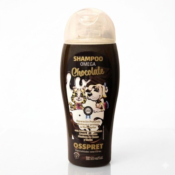 Producto - Shampoo Osspret Omega Chocolate x 250 ml Reparación Profunda y Brillo
