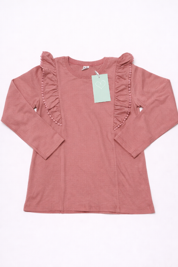 Producto - Remera volado rosa