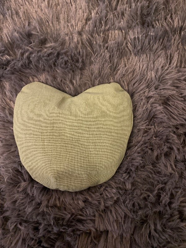 Producto - Almohadilla térmica corazón verde musgo - 0