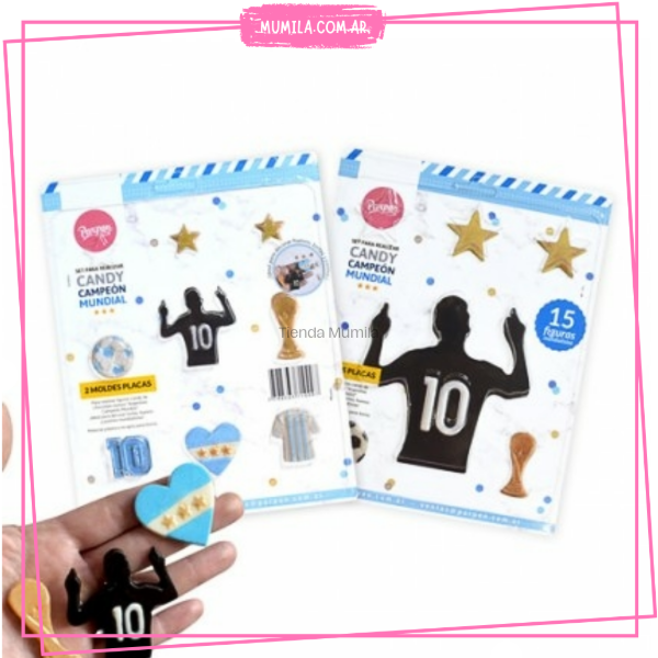 Producto - Molde Placa Messi Argentina set x2 PARPEN