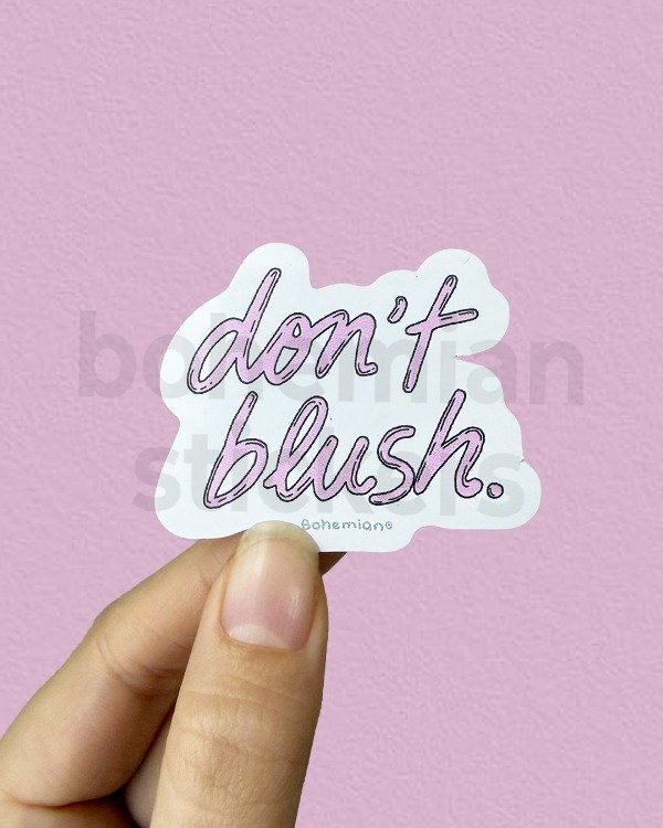 Producto - DONT BLUSH - Sticker Individual de Off Campus