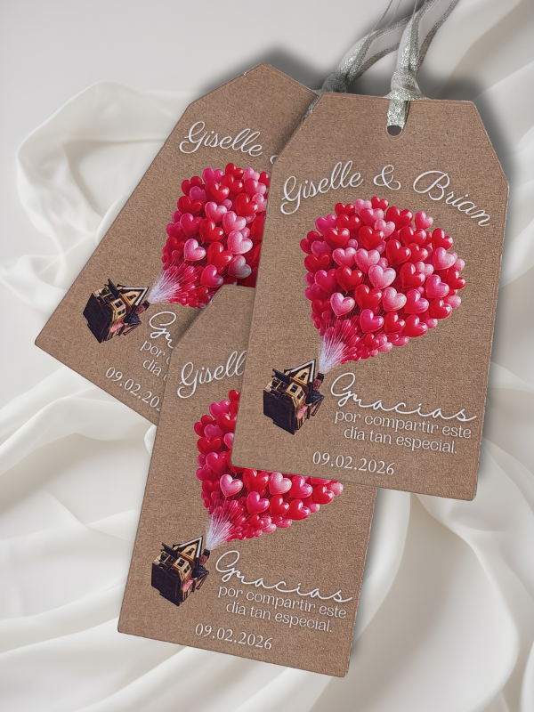 Producto - Etiquetas / Tags para Souvenirs Personalizados