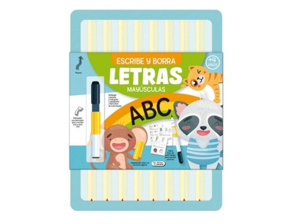 Producto - Libro Escribe y borra Las letras mayusculas 7743