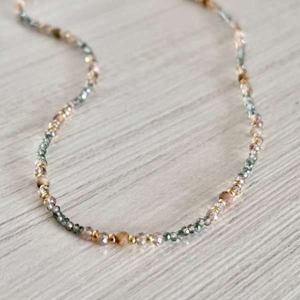 Producto - Collar Mix cristal y ojo de tigre - 1