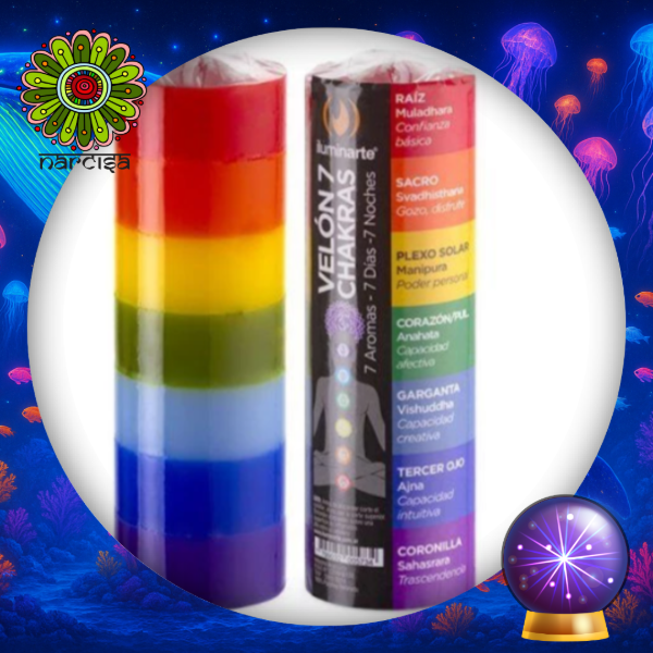 Producto - Velón 7 chakras Iluminarte