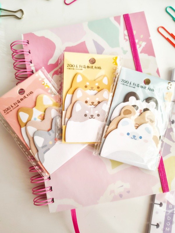 Producto - Notas adhesivas 3 bloques animalitos - 0