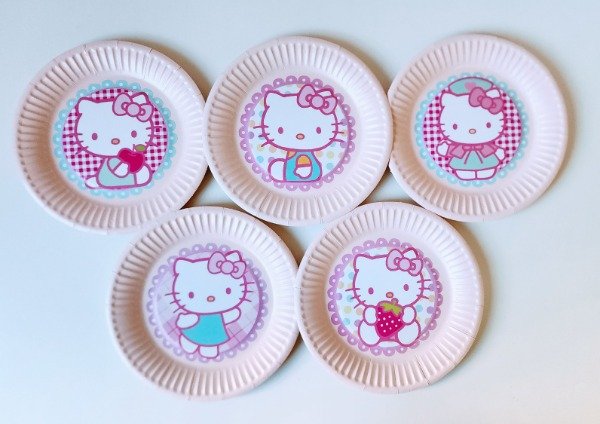 Producto - Hello Kitty Plato Descartables X 5 Unidades