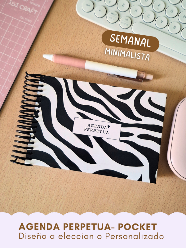 Producto - Agenda Perpetua Semanal - MINIMALISTA pocket
