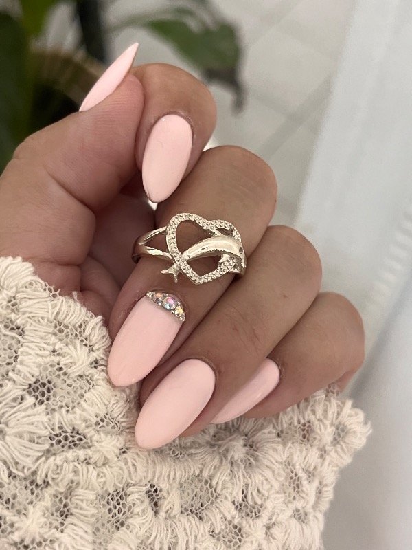 Producto - Anillo corazón con delfín nro 18