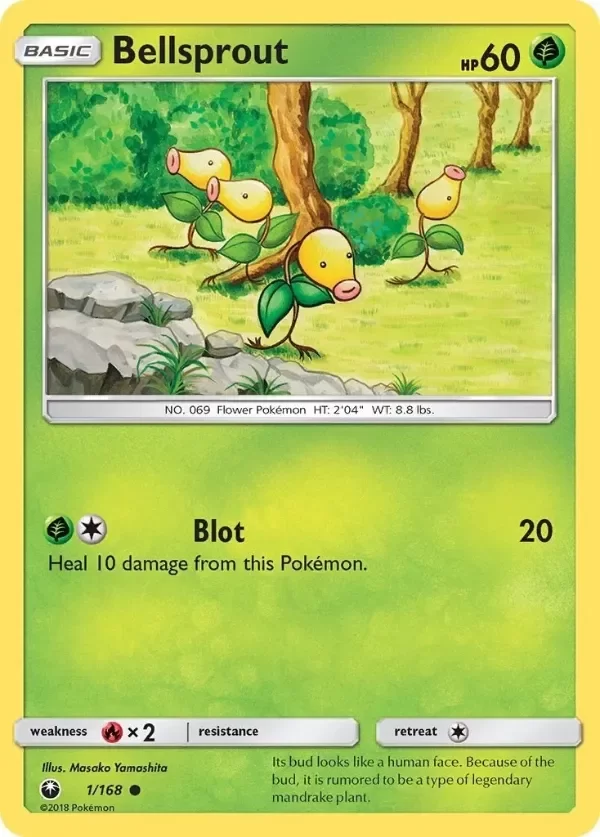 Producto - Bellsprout (1/168) Common NM CES SM - Celestial Storm Pokemon TCG