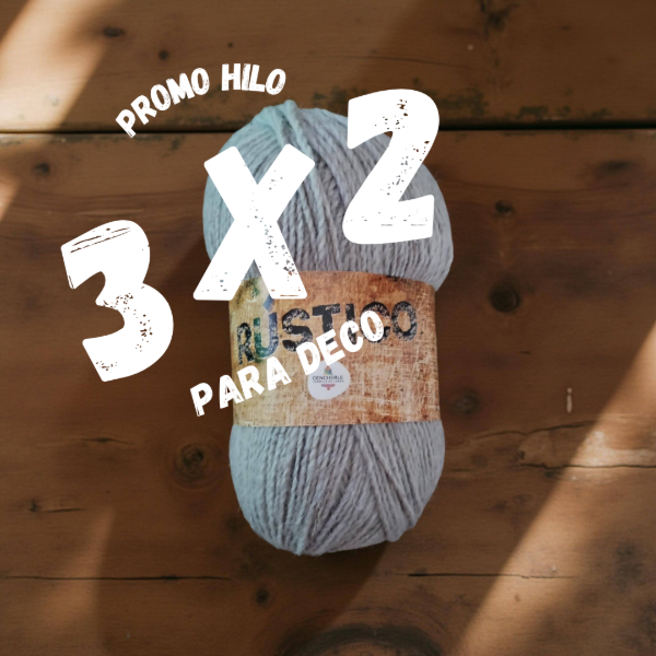 Producto - Hilo Rústico Símil Yute Vison Claro