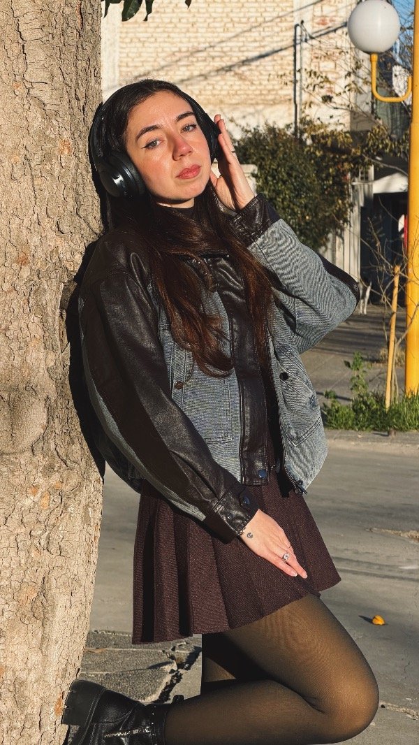 Producto - Bomber jean ecocuero