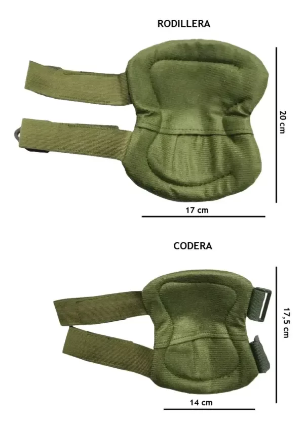 Producto - Rodilleras Y Coderas Tacticas Militares -airsoft -paintball - 2