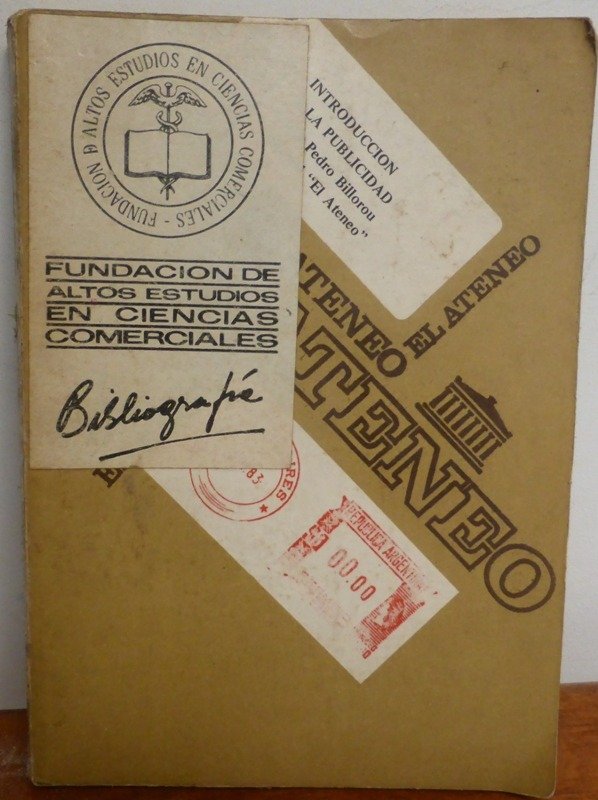 Producto - INTRODUCCION A LA PUBLICIDAD - OSCAR PEDRO BILLOUROU - EL ATENEO - 1990