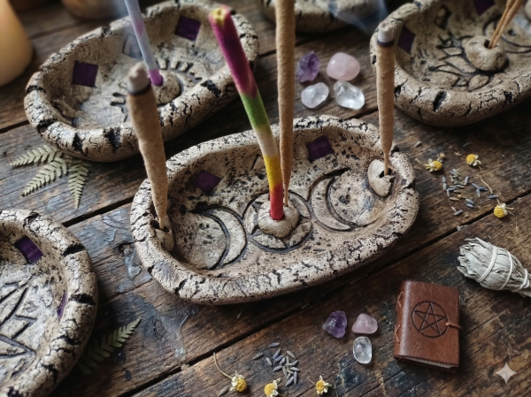 Producto - Porta sahumerio cuenco ovalado