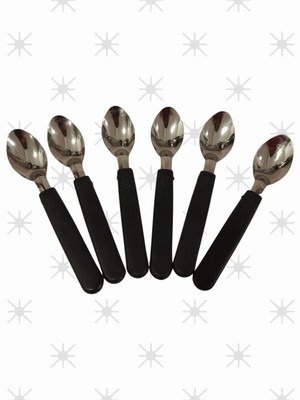 Producto - CUCHARAS TE/CAFE MANGO PLASTICO NEGRO CAROL / CODIGO J4