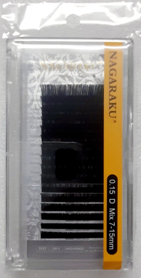 Producto - Pestañas Nagaraku 0.15D Mix 7/15mm premium SP 10/25