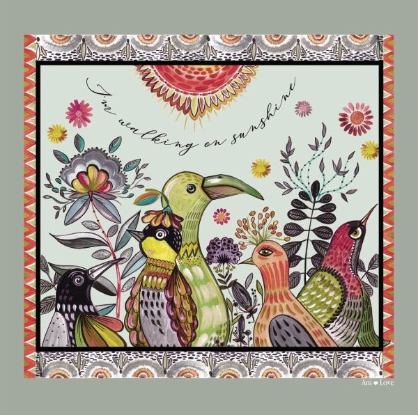 Producto - Pañuelo Sunshine verde gris