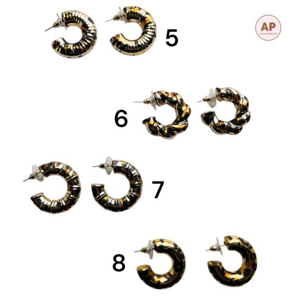 Producto - AROS DORADOS ANIMAL PRINT