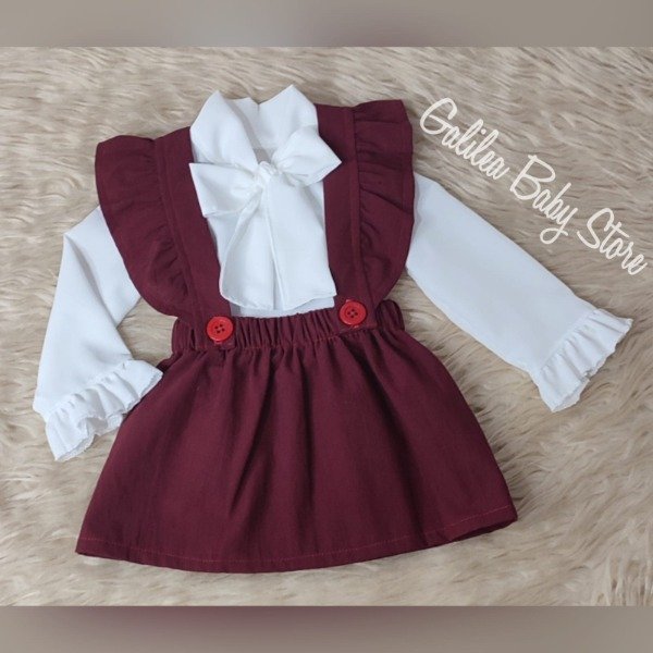 Producto - FALDA CON TIRANTES DE TUSOR EN BORDO