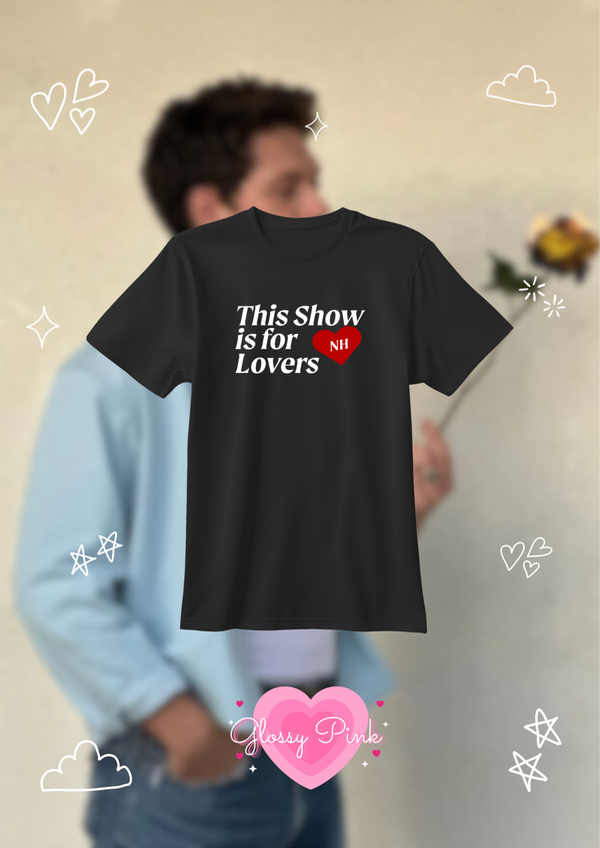 Remera negra Lovers algodón