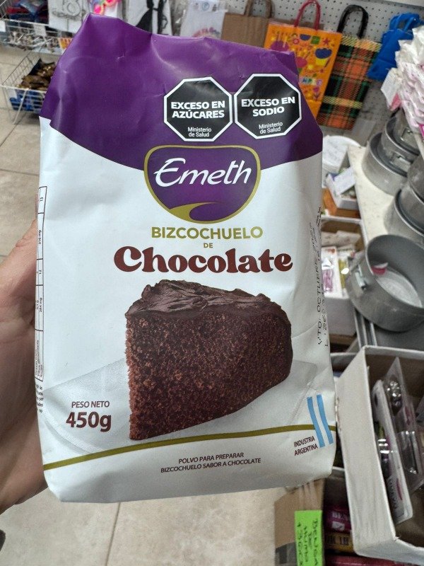 Producto - Premezcla Bizcochuelo chocolate Emeth x 450 gr
