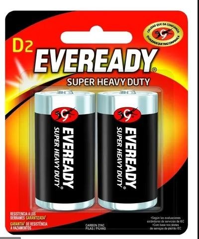 Producto - Pilas Eveready Grande (x2 D blister)