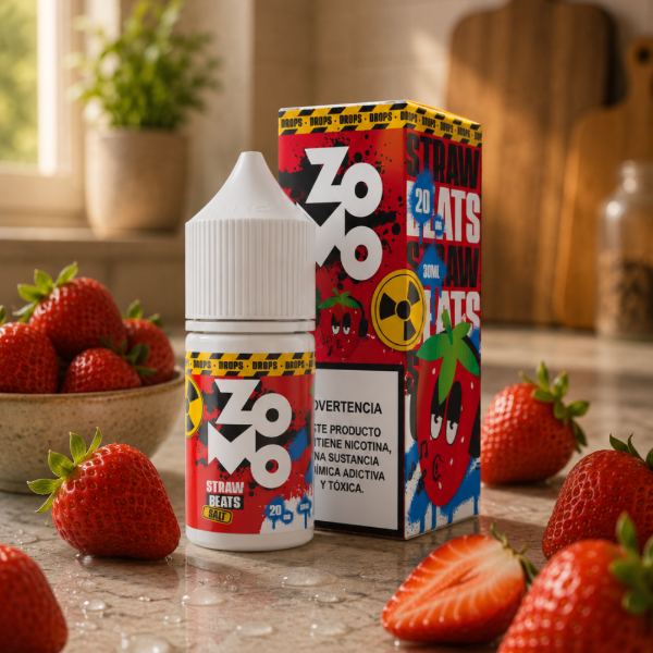Producto - NIC SALT ZOMO STRAW BEATS 30ML 20MG