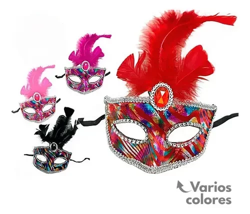 Producto - ANTIFAZ CARIOCA ROJO X1